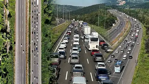 Bolu Geçişinde Bayram Dönüşü Trafiği Durma Noktasına Geldi