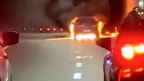 Çanakkale'de Assos-Troya Tüneli'nde Araç Yangını: Trafik Kısa Süreli Durdu