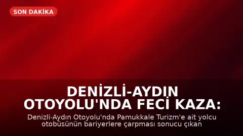 Denizli-Aydın Otoyolu'nda Feci Kaza: Yolcu Otobüsü Alev Aldı, 8 Kişi Hayatını Kaybetti