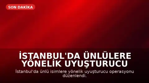 İstanbul'da Ünlülere Yönelik Uyuşturucu Operasyonu: 25 Kişi Gözaltına Alındı
