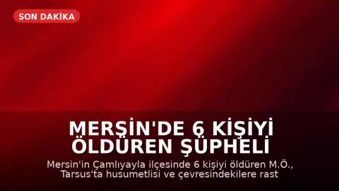 Mersin'de 6 Kişiyi Öldüren Şüpheli İntihar Etti