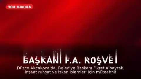 Akçakoca Belediye Başkanı F.A. Rüşvet İddiasıyla Gözaltına Alındı