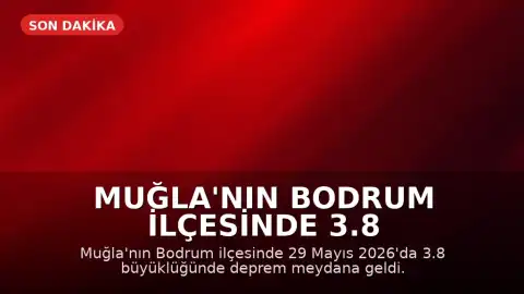 Muğla'nın Bodrum ilçesinde 3.8 büyüklüğünde deprem kaydedildi