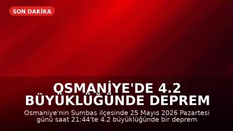 Osmaniye'de 4.2 büyüklüğünde deprem meydana geldi