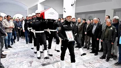 Rahatsızlığı Nedeniyle Vefat Eden Polis Memuru S.Ö. Son Yolculuğuna Uğurlandı