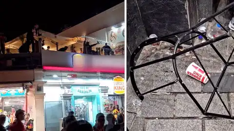 Taksim'de Galatasaray Taraftarları Arasında Kavga: 1 Yaralı Kadın