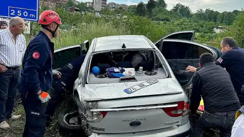 Zonguldak'ta Trafik Kazası: 5 Yaralı