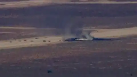 ABD Hava Kuvvetleri'ne Ait Bombardıman Uçağı Kalkıştan Hemen Sonra Düştü