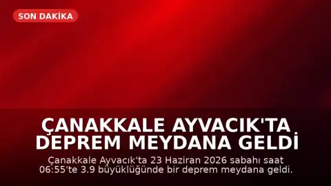 Çanakkale Ayvacık'ta Deprem Meydana Geldi