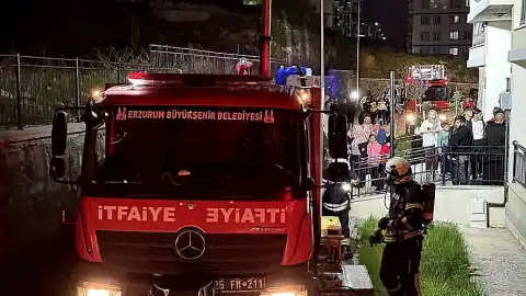Erzurum'da Diyaliz Hastası Kadın Yangında Hayatını Kaybetti