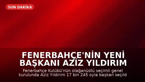 Fenerbahçe'nin Yeni Başkanı Aziz Yıldırım Oldu