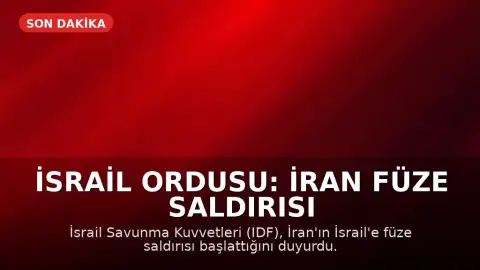 İsrail Ordusu: İran Füze Saldırısı Başlattı