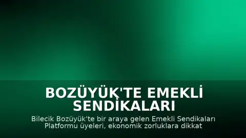 Bozüyük'te Emekli Sendikaları Platformu'ndan Basın Açıklaması: "Geçinemiyoruz"