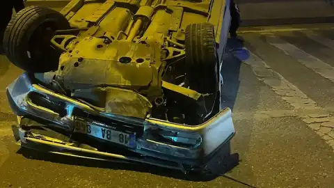 Çankırı'da Otomobilin Takla Atması Sonucu 5 Kişi Yaralandı