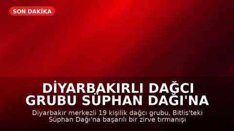 Diyarbakırlı Dağcı Grubu Süphan Dağı'na Zirve Yaptı