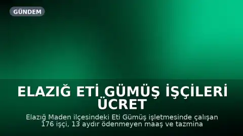 Elazığ Eti Gümüş İşçileri Ücret ve Tazminat Talebiyle Eyleme Geçti
