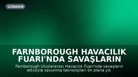 Farnborough Havacılık Fuarı'nda Savaşların Etkisi: Savunma Teknolojileri Ön Planda