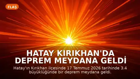 Hatay Kırıkhan'da Deprem Meydana Geldi