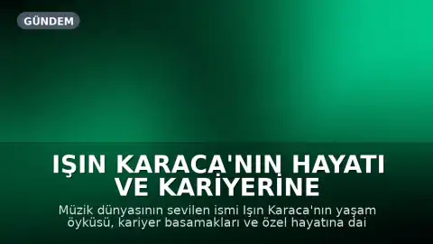 Işın Karaca'nın Hayatı ve Kariyerine Dair Bilgiler