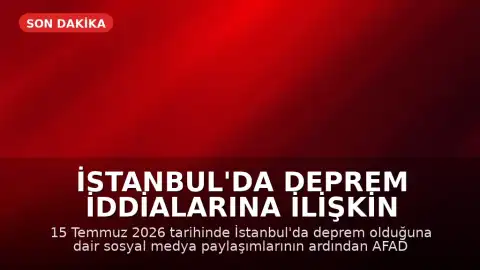 İstanbul'da Deprem İddialarına İlişkin Resmi Veriler Açıklandı