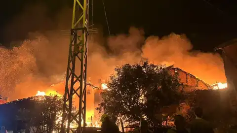 Çorum'da Yangın Faciası: İki Ev ve Bir Ahır Kül Oldu