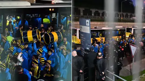 Fenerbahçe Taraftarları Güvenlik Önlemleri Altında RAMS Park'a Ulaştı