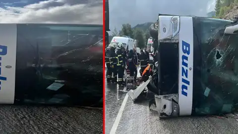 Isparta-Antalya Yolunda Otobüs Kazası: 1 Ölü, 7 Yaralı