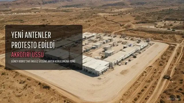 Akrotiri'ye 32 Yeni Anten Kurulumu Protesto Edildi