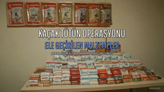 Antalya'da Kaçak Tütün Operasyonu: 1 Gözaltı