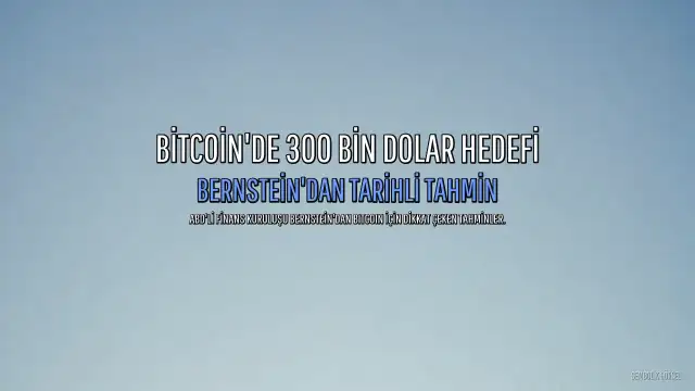 Bitcoin'de 300 Bin Dolar Hedefi: Dev Finans Kuruluşundan Tarihli Yükseliş Tahmini