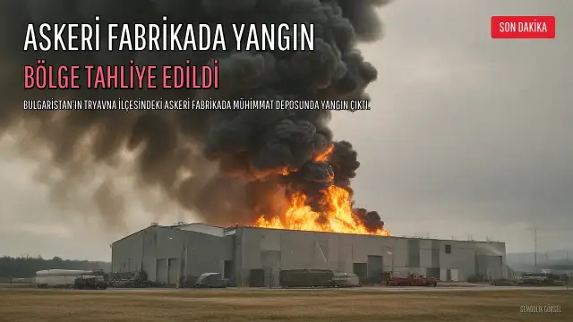 Bulgaristan'da Askeri Fabrikada Yangın: Bölge Tahliye Edildi