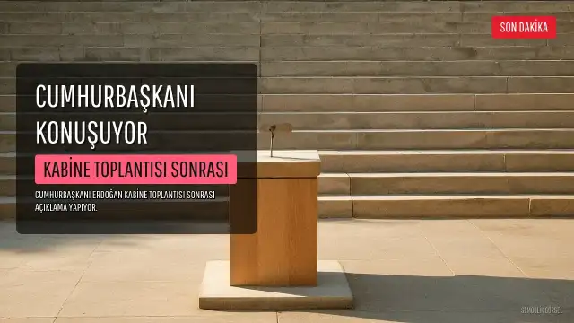 Cumhurbaşkanı Erdoğan Kabine Toplantısı Sonrası Açıklama Yapıyor