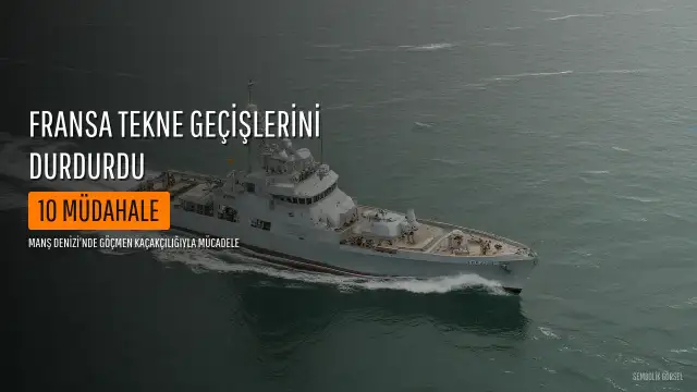 Fransa Bahardan Bu Yana 10 Küçük Tekneyi Manş Denizi'nde Durdurdu