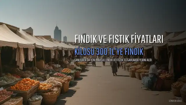Şanlıurfa'da Yeni Mahsul Fındık Tezgahlarda: Kilosu 300 TL, Fıstık 1200 TL