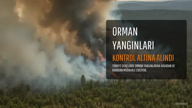 Türkiye Genelinde 260 Yangına Müdahale Edildi, 258'i Kontrol Altına Alındı