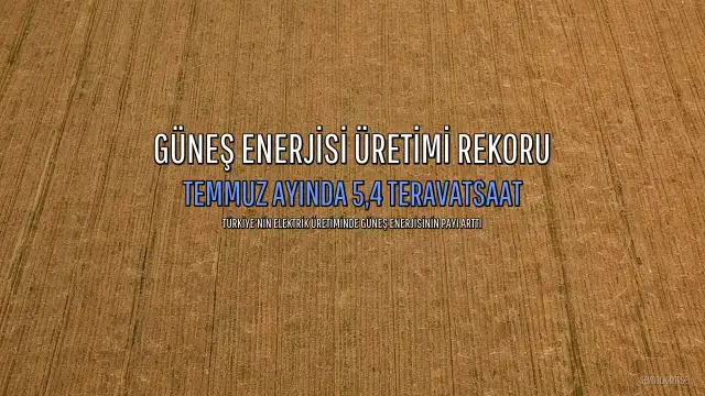 Türkiye'de Güneş Enerjisi Üretiminde Tarihi Rekor Kırıldı