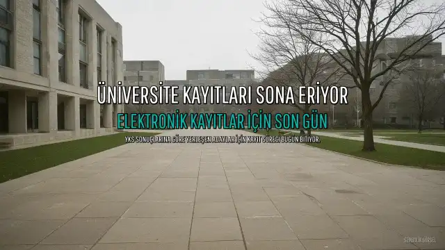 Üniversite Elektronik Kayıtları İçin Son Gün Bugün