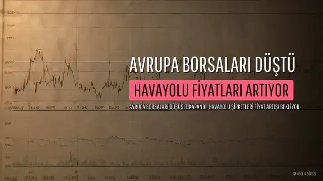 Avrupa Borsaları Düşüşle Kapanırken, Havayolu Şirketleri Fiyat Artışı Bekliyor