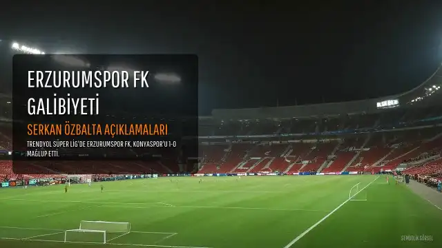 Erzurumspor FK, Konyaspor'u 1-0 Mağlup Etti