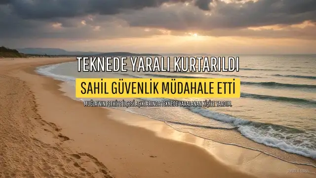 Fethiye Açıklarında Teknede Yaralanan Kişi Sahil Güvenlikçe Kurtarıldı