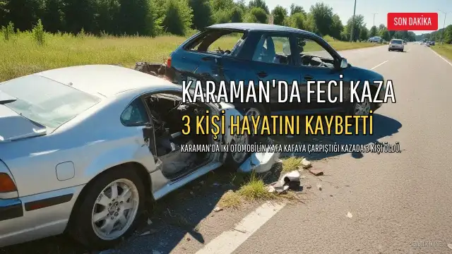Karaman'da Trafik Kazası: 3 Kişi Hayatını Kaybetti, 2 Kişi Yoğun Bakımda