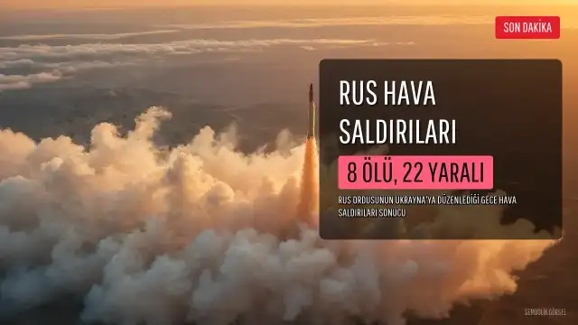 Rus Hava Saldırılarında 8 Kişi Hayatını Kaybetti, 22 Kişi Yaralandı