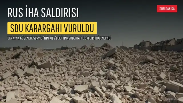 Rus İHA'sı Ukrayna Güvenlik Servisi Karargahını Vurdu: 5 Yaralı