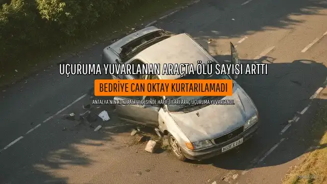 Antalya'da Hafif Ticari Aracın Uçuruma Yuvarlandığı Kazada Hayatını Kaybedenlerin Sayısı 3'e Yükseldi