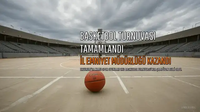 Erzurum'da 3x3 Basketbol Turnuvası Şampiyonu İl Emniyet Müdürlüğü Takımı Oldu