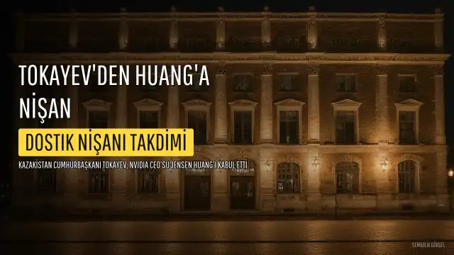 Kazakistan Cumhurbaşkanı Tokayev, NVIDIA CEO'su Jensen Huang'a Dostık Devlet Nişanı Verdi
