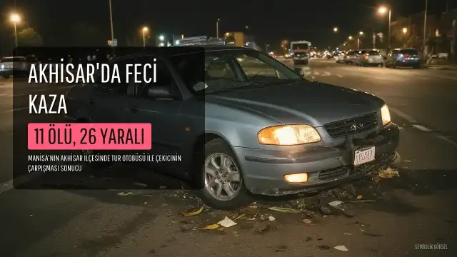 Manisa'da Trafik Kazası: 11 Kişi Hayatını Kaybetti, 13 Yaralı Taburcu Edildi