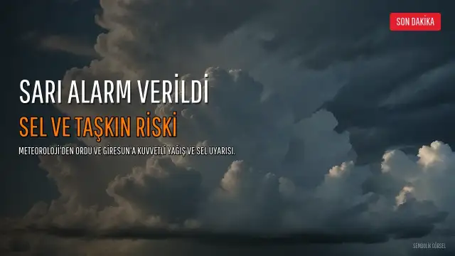 Meteoroloji'den Sarı Alarm: 2 Kent İçin Kuvvetli Yağış Uyarısı