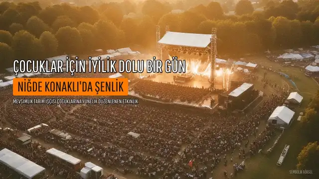 Niğde Konaklı'da Mevsimlik Tarım İşçisi Çocuklarına Yönelik "İyilik Var" Şenliği Düzenlendi