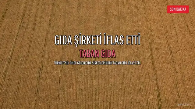 Taban Gıda İflas Etti: Konkordato Talebi Reddedildi